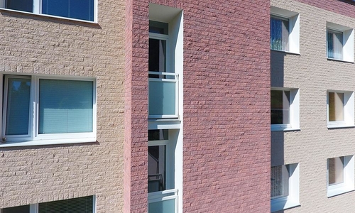 Fotografie realizací fasád pro bytový dům